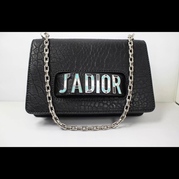 J’ADIOR flap bag lamb skin in black!! - Picture 3 of 8